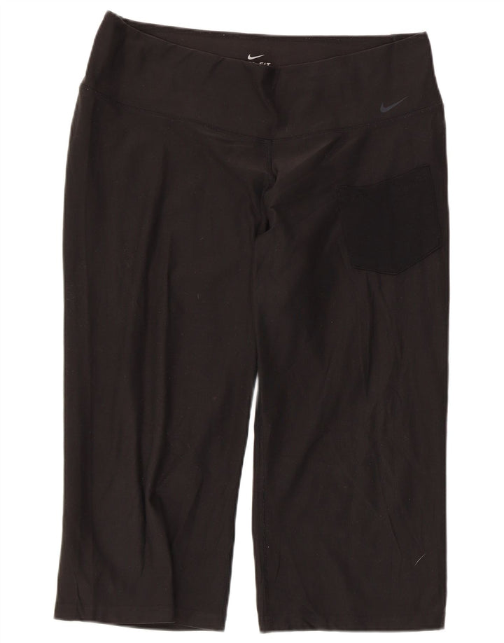 NIKE Bermuda de sport Dri Fit pour femme UK 16 Large Noir