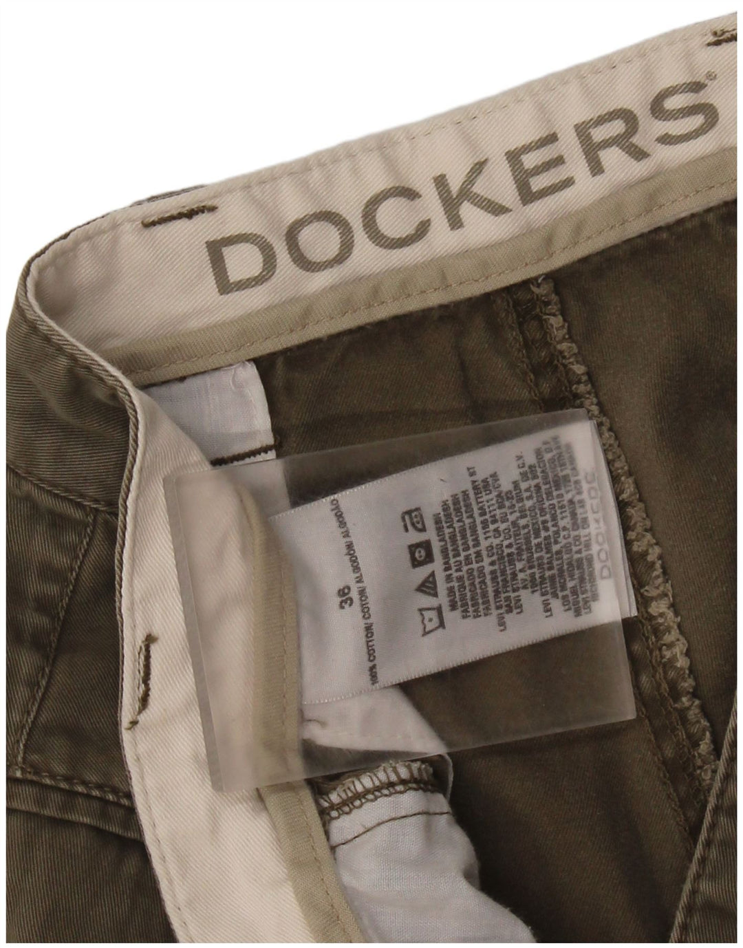 DOCKERS Short Cargo Homme W36 Grand Kaki Coton