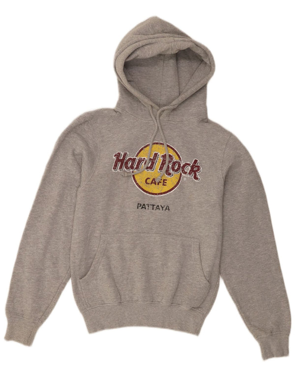 Hard Rock Cafe Pull à capuche Pattaya pour femme UK 10 Petit gris moucheté