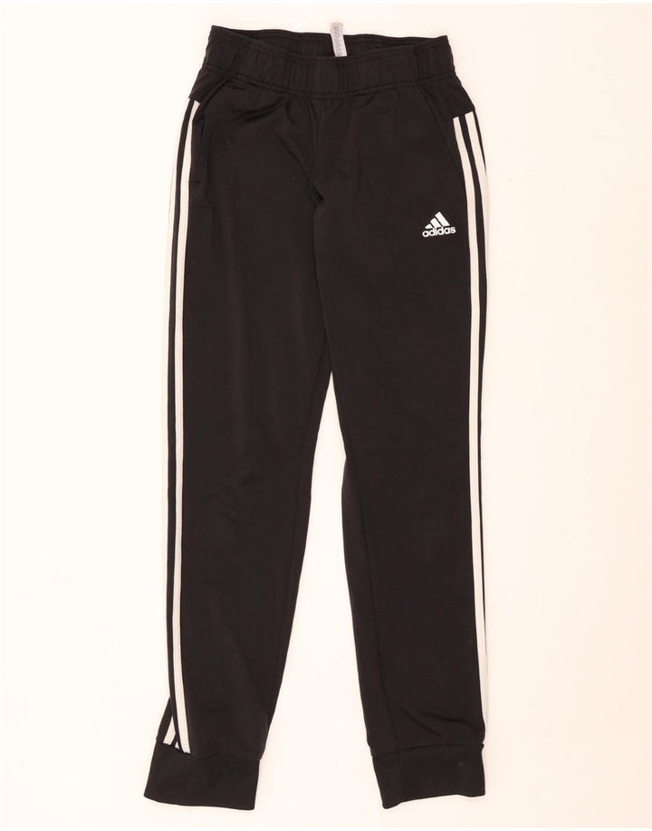ADIDAS Pantalon de survêtement pour femme Joggers UK 8/10 Petit Noir Polyester