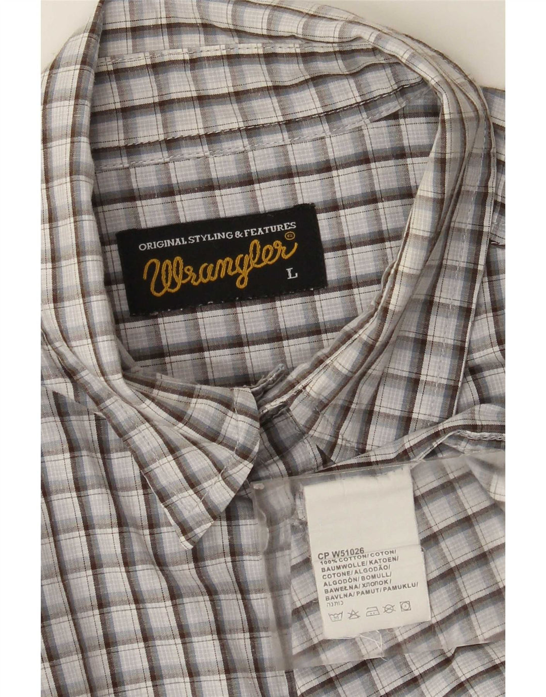 Wrangler Chemise Homme Grand Carreau Multicolore Coton