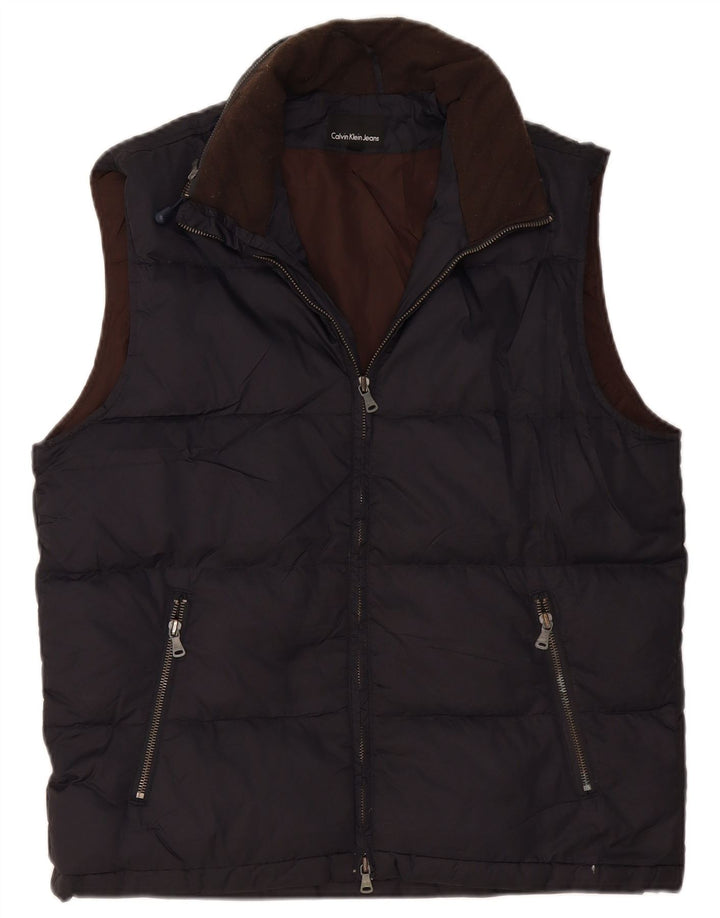CALVIN KLEIN JEANS Gilet rembourré pour homme UK 38 Bleu marine moyen Polyamide