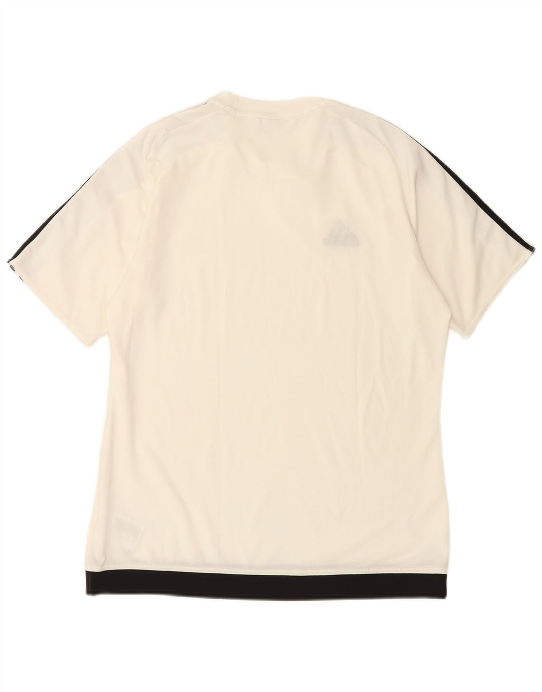 ADIDAS T-Shirt Climalite Homme Blanc Moyen Polyester Colorblock