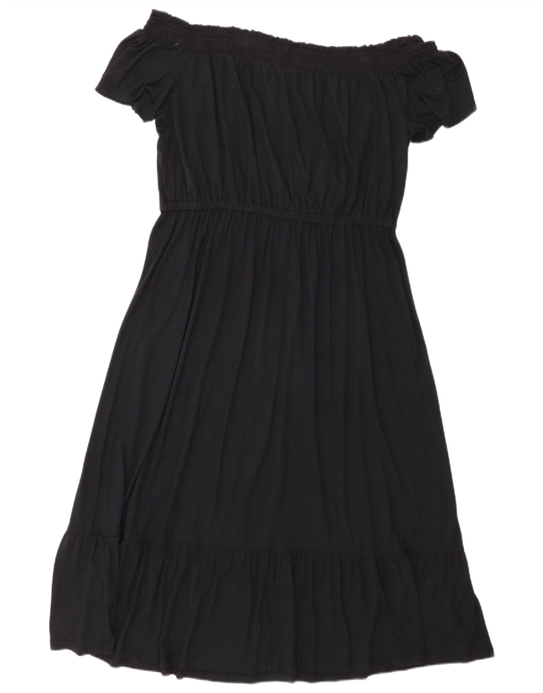 Old Navy Robe à épaules dénudées pour femme UK 16 Grande rayonne noire