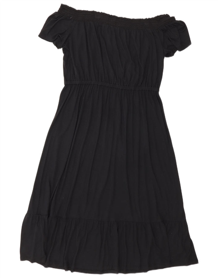 Old Navy Robe à épaules dénudées pour femme UK 16 Grande rayonne noire