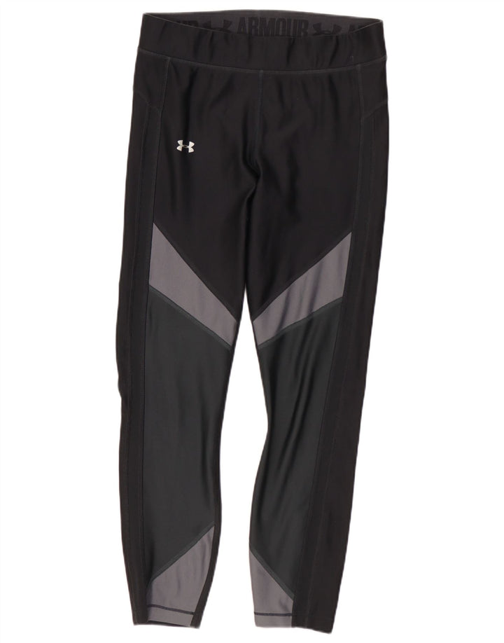 Under Armour Leggings Femme UK 42 Polyester Colorblock Noir Moyen