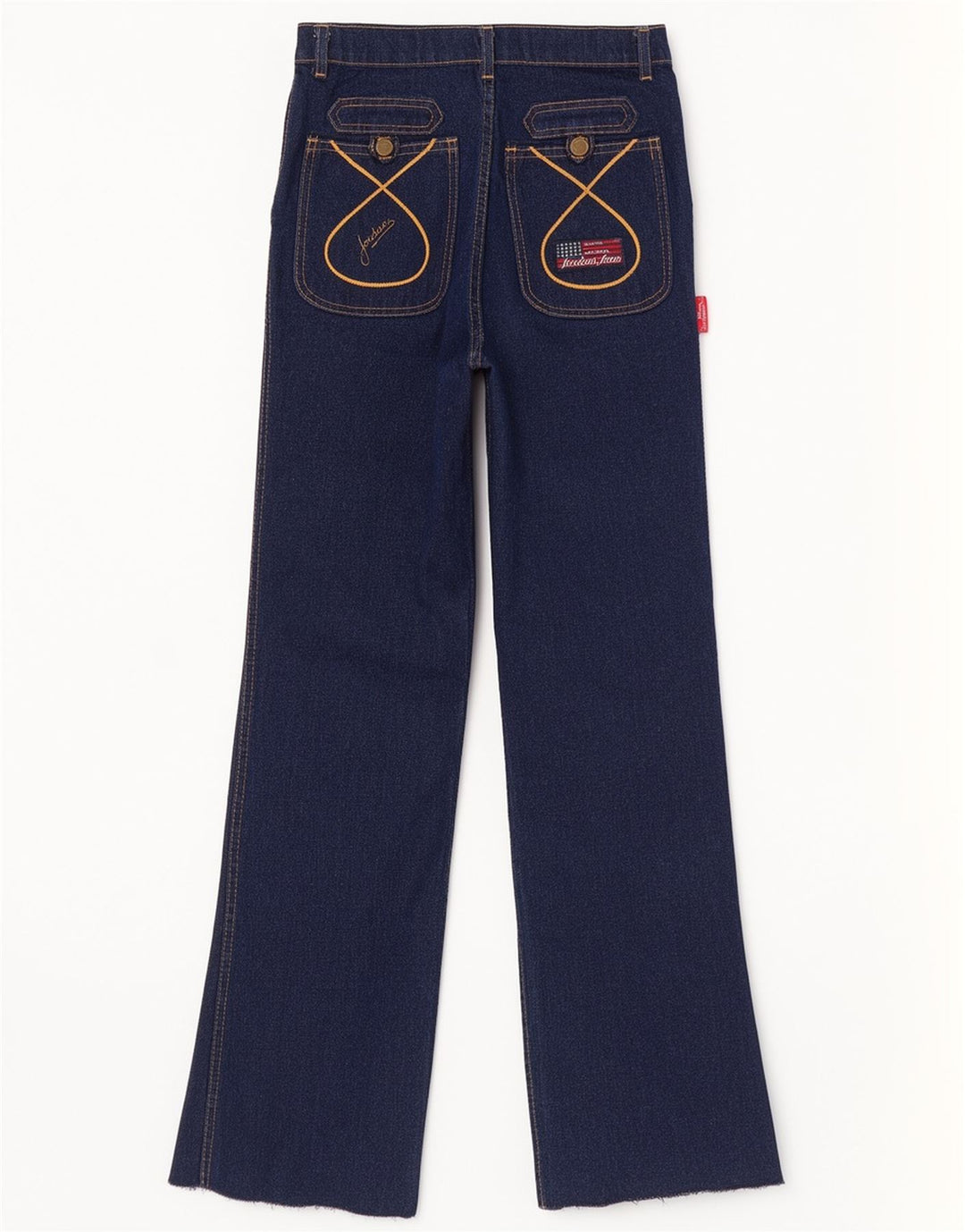vintage Femme Bootcut Jeans W30 L33 Coton Bleu Marine