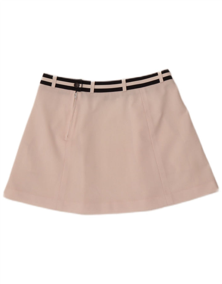 Fila Mini jupe de tennis pour femme UK 12 en polyester rayé blanc moyen