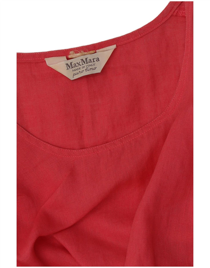 Max Mara Chemisier Femme UK 12 Rose Moyen