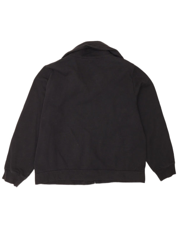 Champion Veste de survêtement graphique pour femme UK 22 3XL Noir Coton