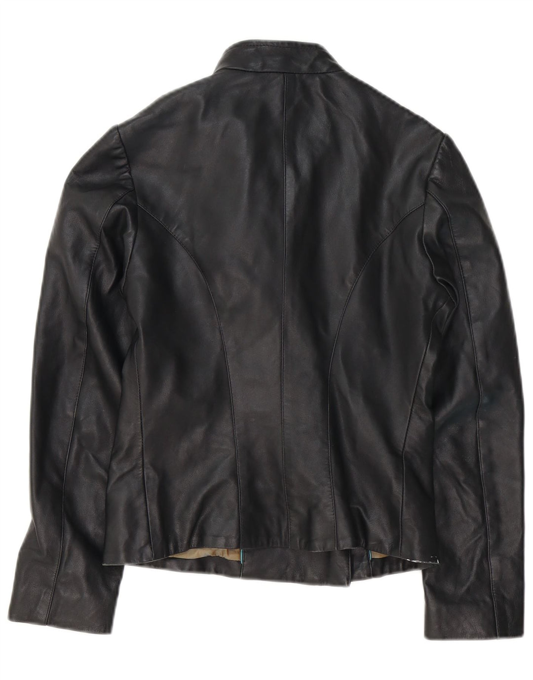 ASHWOOD Veste de motard en cuir pour femme UK 8 Petit cuir noir