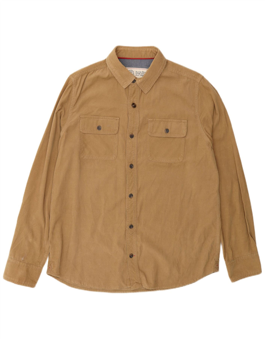 Fat Face Chemise Velours Côtelé Homme Large Beige Coton