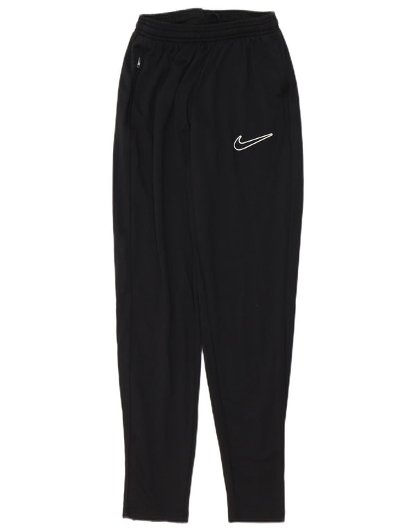 Pantalon de survêtement Nike Dri Fit pour femme UK 10 Small Noir Polyester