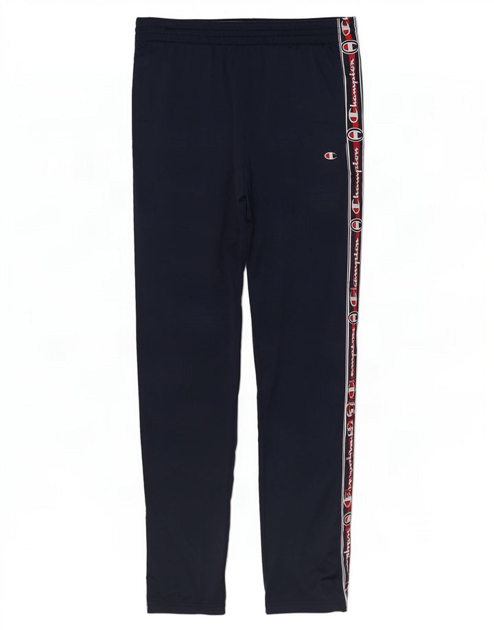 Champion Pantalon De Survêtement Graphique Homme Bleu Marine Moyen Polyester