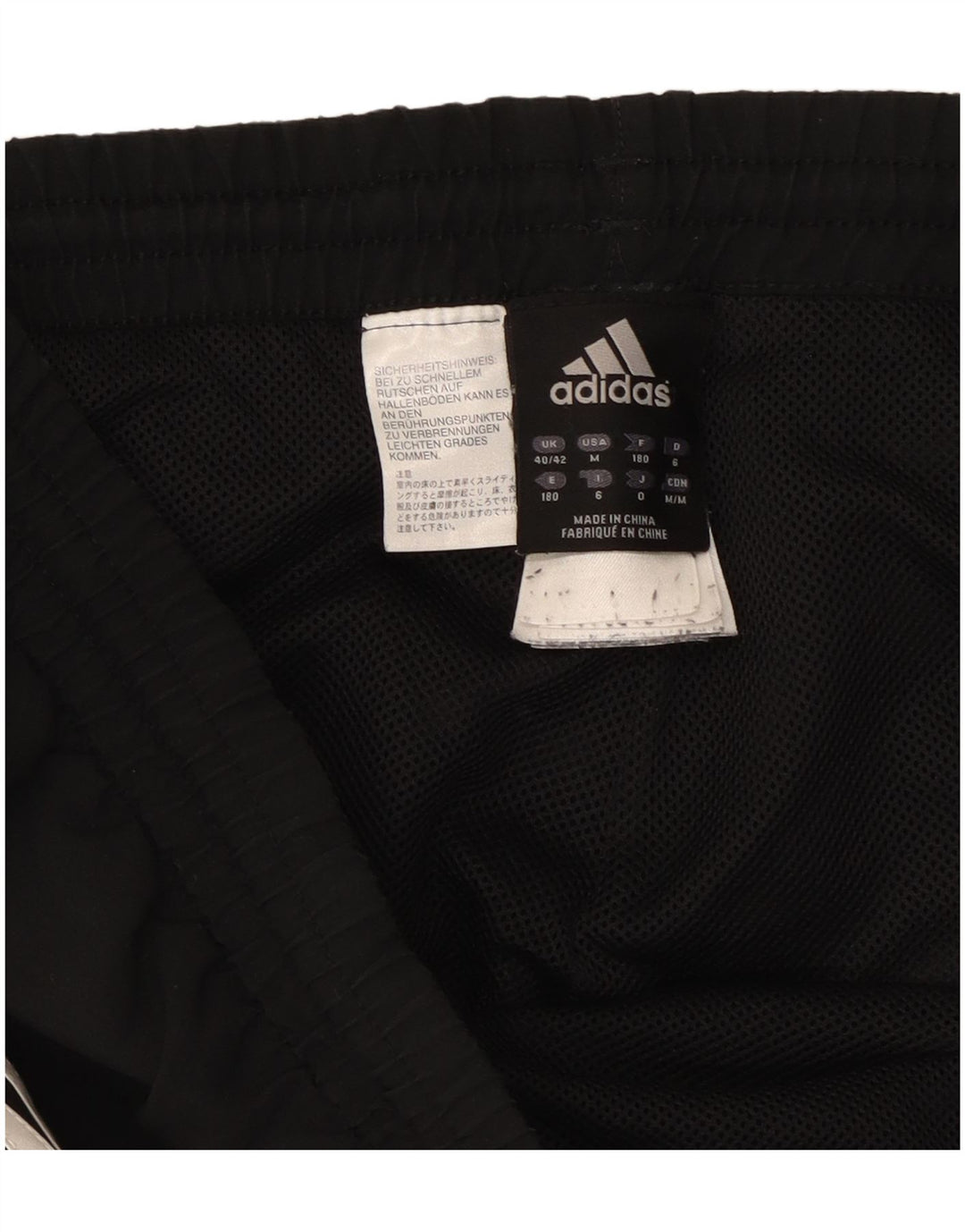 Adidas Pantalon de survêtement pour homme UK 40/42 Medium Noir Polyester