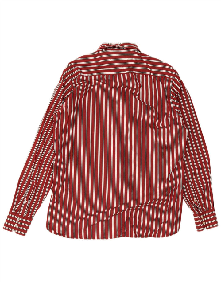 Tommy Hilfiger Chemise Homme Large Rouge Rayé Coton