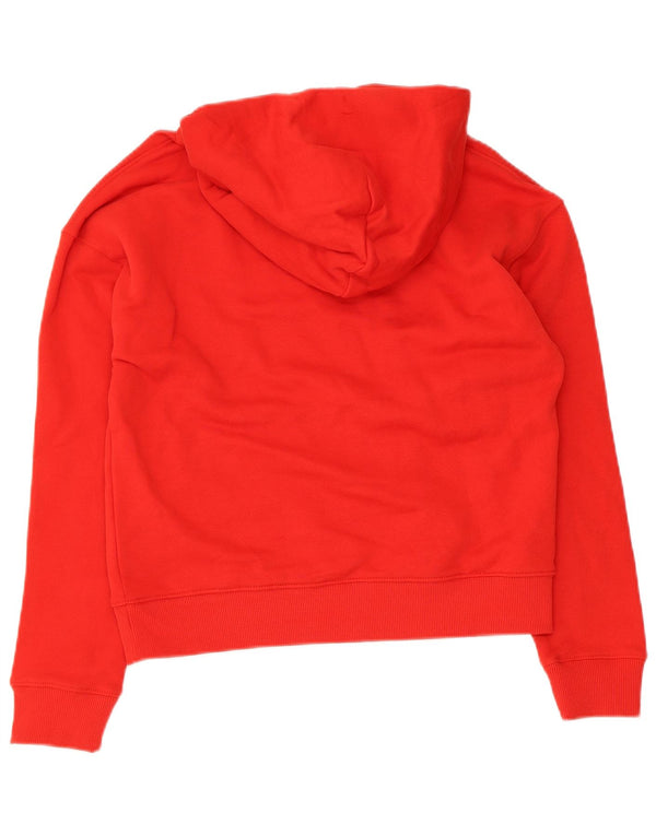 Tommy Hilfiger Pull à capuche surdimensionné pour femme UK 6 XS Rouge Coton