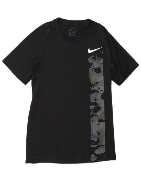 Nike Hommes Dri Fit Graphic T-Shirt Haut Petit Noir Camouflage Polyester