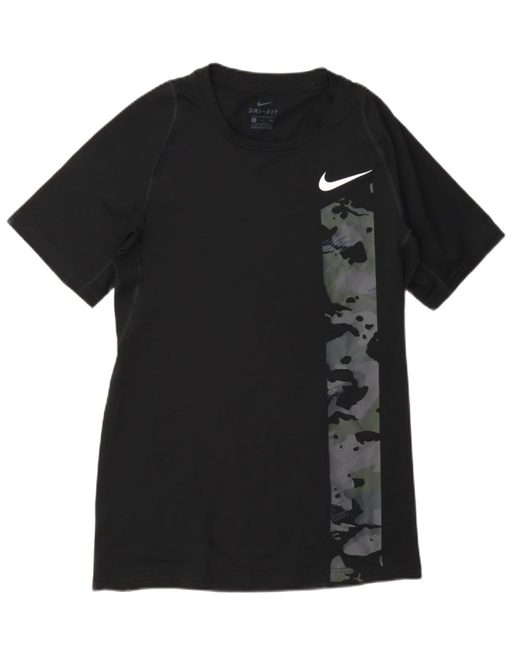 Nike Hommes Dri Fit Graphic T-Shirt Haut Petit Noir Camouflage Polyester