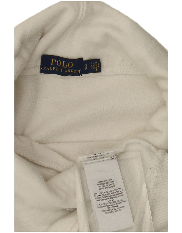 POLO RALPH LAUREN Sweat-shirt surdimensionné pour femme UK 10 Petit Blanc