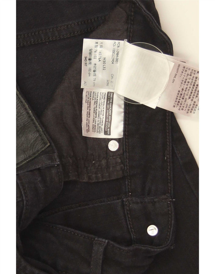 Levi's Jean Slim 712 Femme W30 L32 Coton Noir