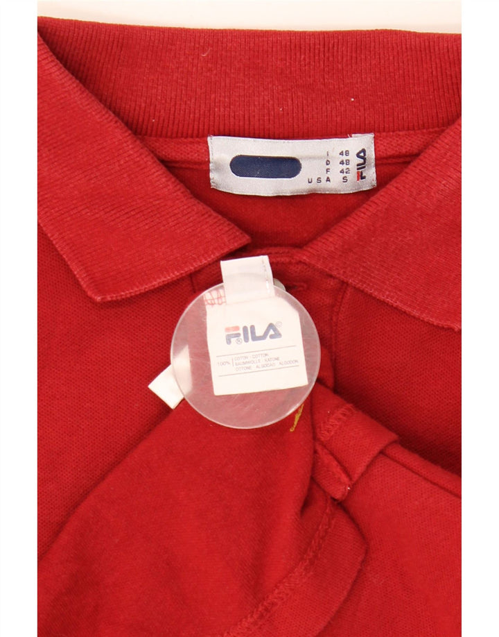 FILA Polo Homme IT 48 Petit Rouge Coton