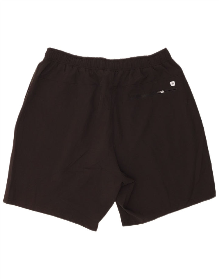 Mountain Warehouse Short de sport pour homme en polyester noir Taille L