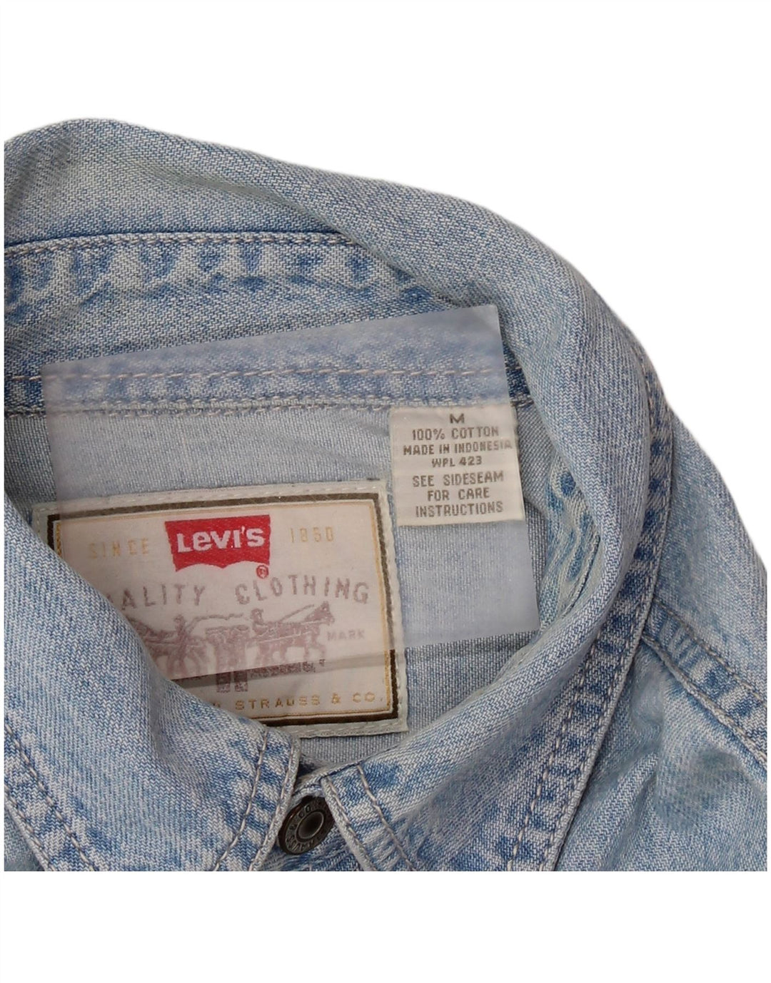 Levi's Chemise en Jean Homme Bleu Moyen Coton