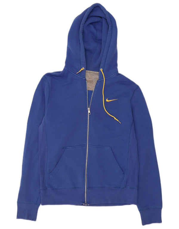 Nike Pull à capuche zippé pour homme Grand coton bleu