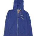 Nike Pull à capuche zippé pour homme Grand coton bleu