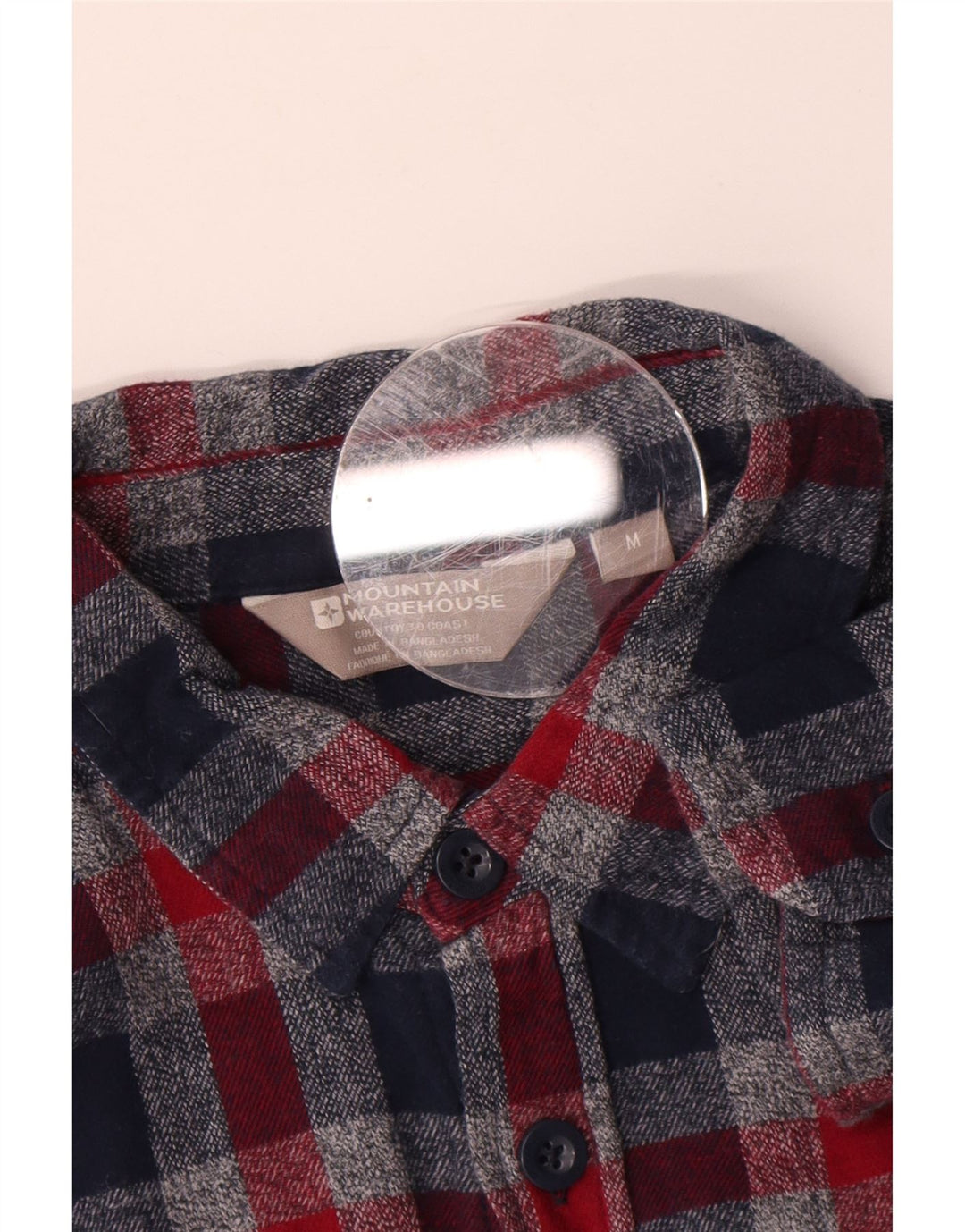 Mountain Warehouse Chemise en flanelle pour homme en coton à carreaux multicolore moyen