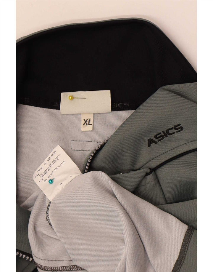 Asics Veste de survêtement pour femme UK 18 XL Gris Polyamide