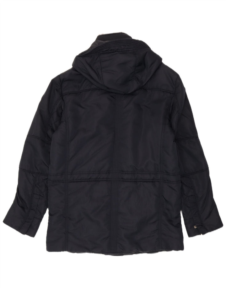 Trussardi Jeans Veste Utility À Capuche IT 48 Bleu Marine Moyen Polyamide Homme