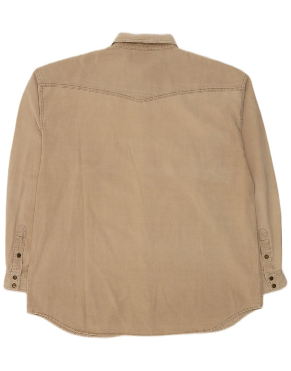 Wrangler Chemise en velours côtelé pour homme 2XL Coton beige