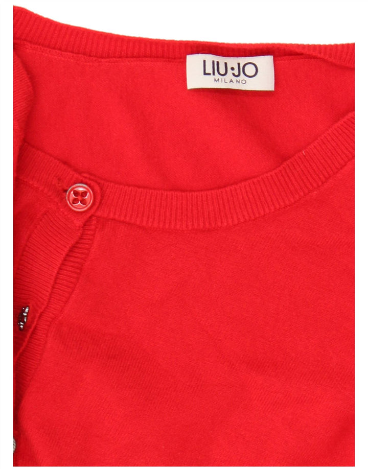 Liu Jo Cardigan pour femme UK 8 Small Rouge