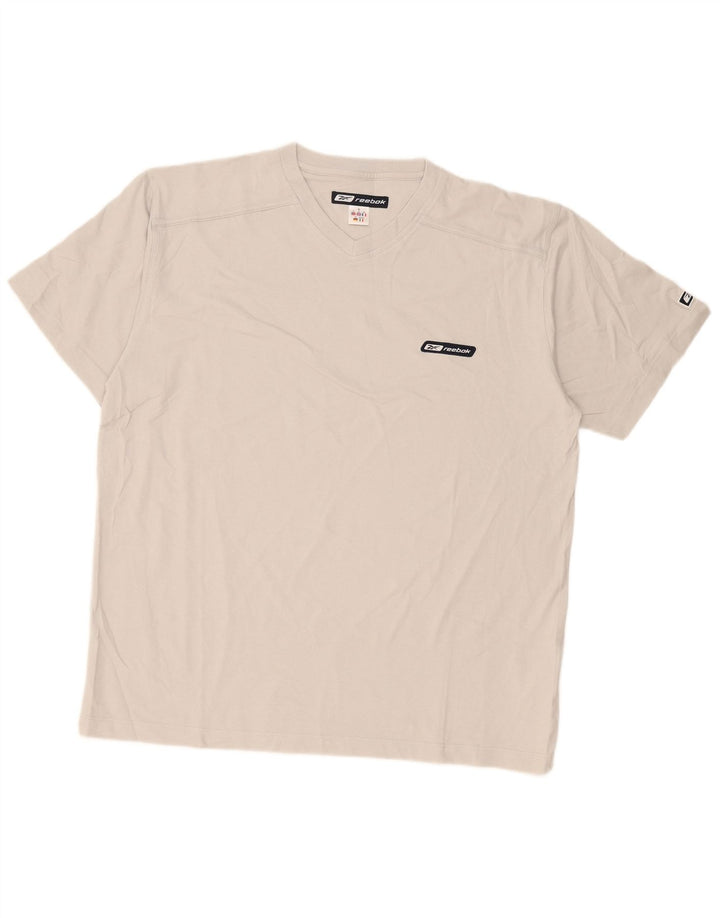 Reebok T-Shirt Homme Top XL Gris Coton