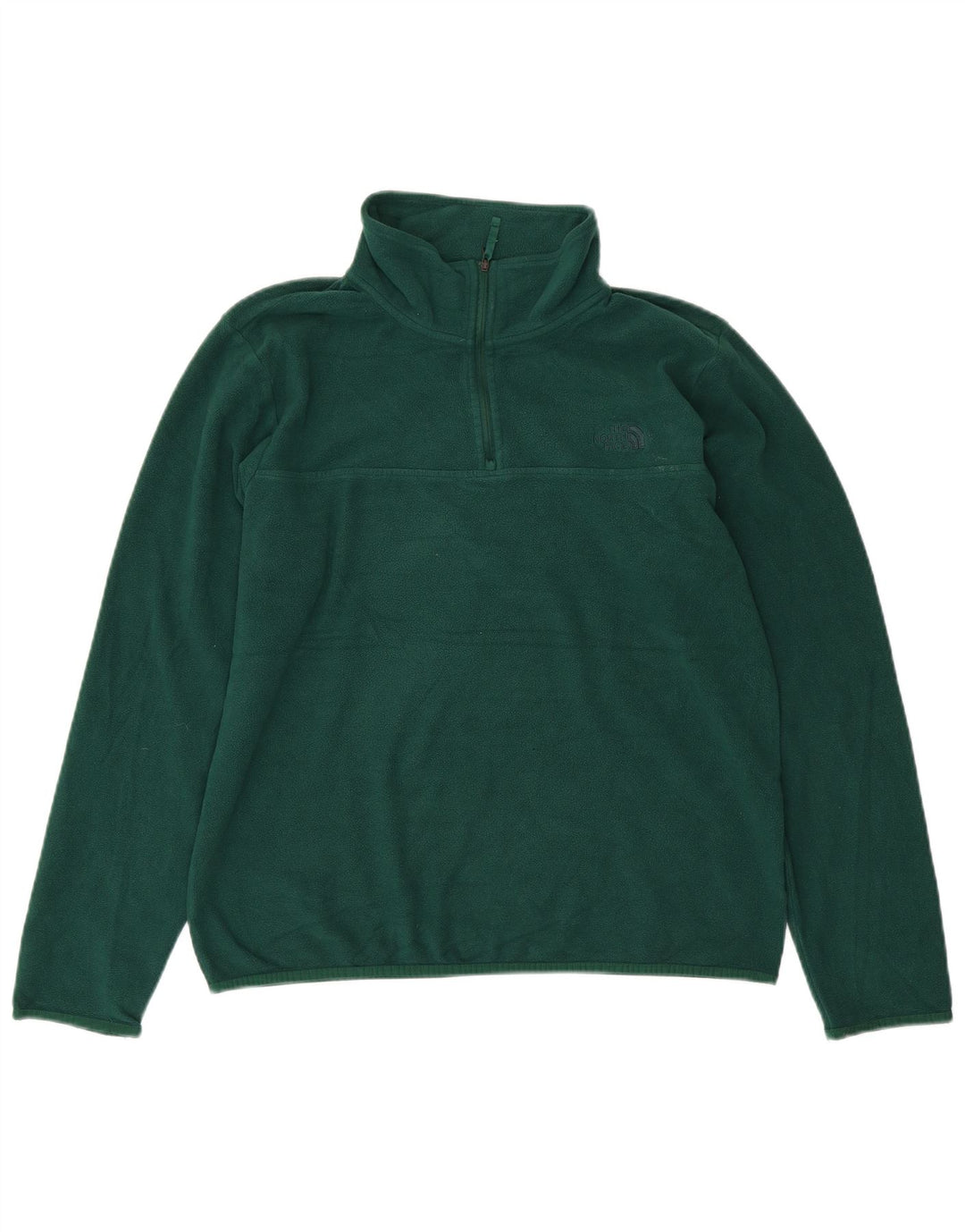 THE NORTH FACE Pull polaire à col zippé pour homme Large Vert Polyester