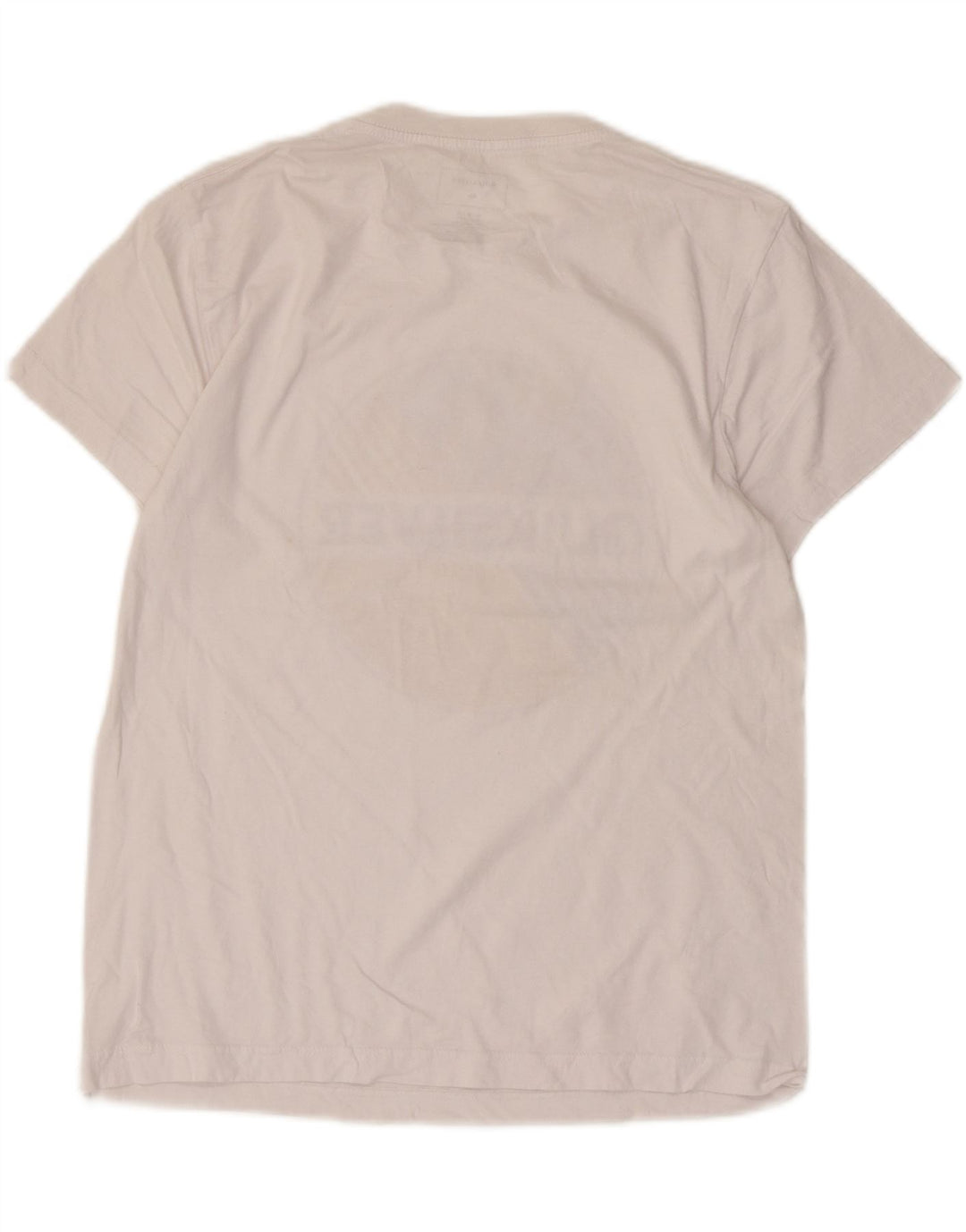 Quiksilver T-shirt graphique coupe régulière pour femme UK 14, coton blanc moyen
