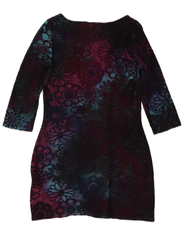 Joe Browns Robe fourreau à manches 3/4 pour femme UK 10 Petit motif floral multicolore