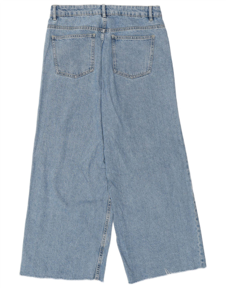 Zara Jean large pour femme EU 38 Small W28 L26 Bleu Coton