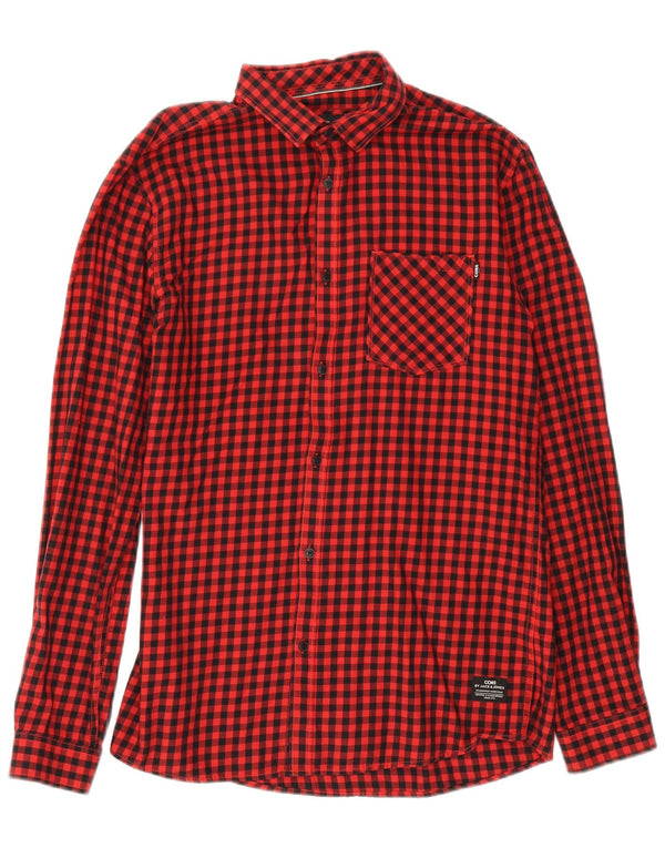Jack & Jones Chemise Homme Grand Vichy Rouge