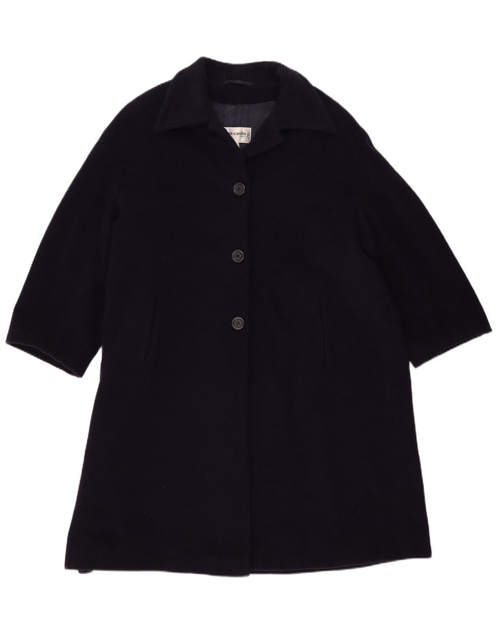 Pierre Cardin Pardessus Oversize Femme IT 42 Laine Bleu Marine Moyen
