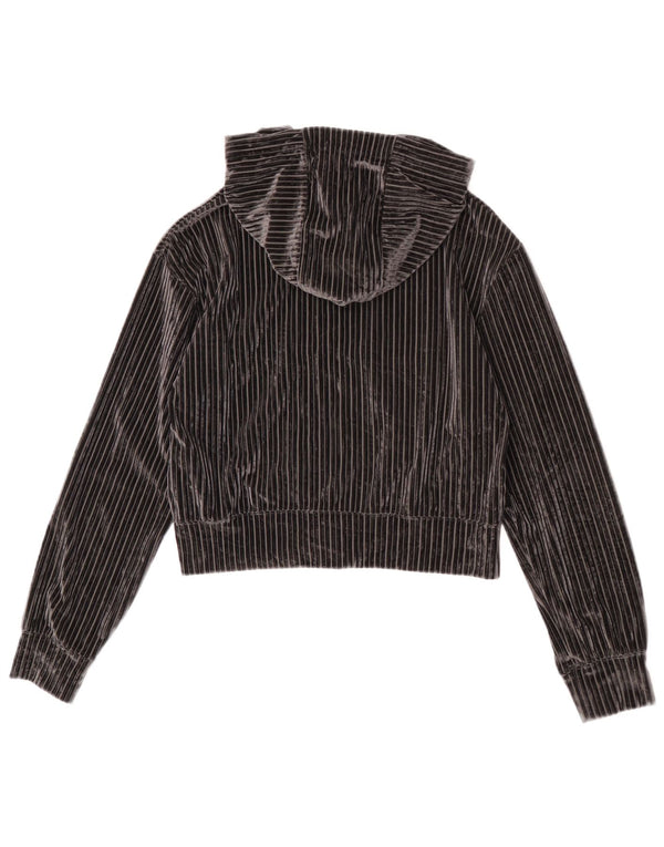 Nike Sweat à capuche zippé en velours pour fille 12-13 ans Large Noir Rayé