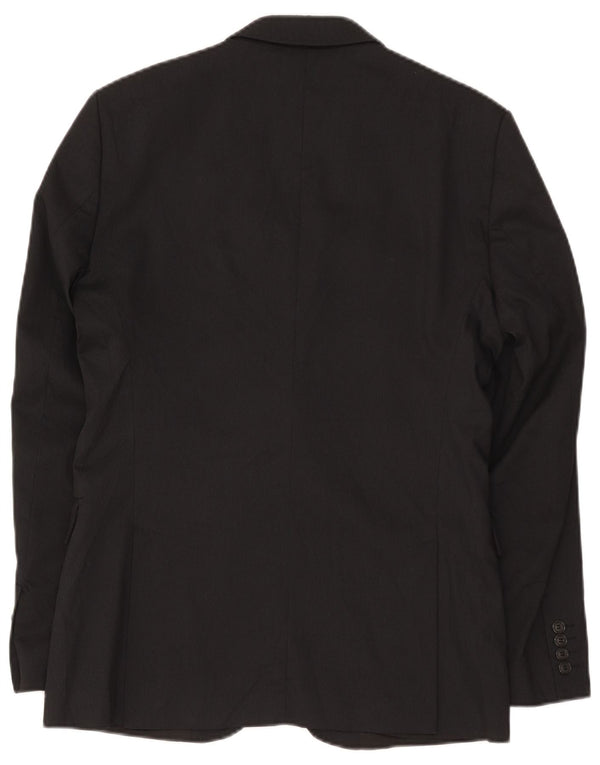 Zara Veste blazer à 2 boutons pour homme EU 50 en viscose à fines rayures noires