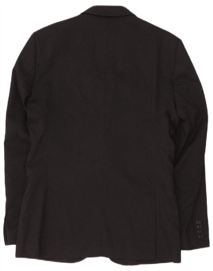Zara Veste blazer à 2 boutons pour homme EU 50 en viscose à fines rayures noires