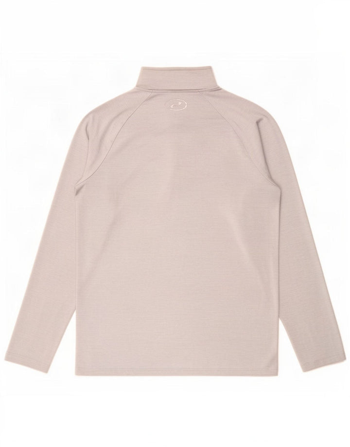 Under Armour Haut à col zippé et manches longues pour hommes Petit gris Polyester