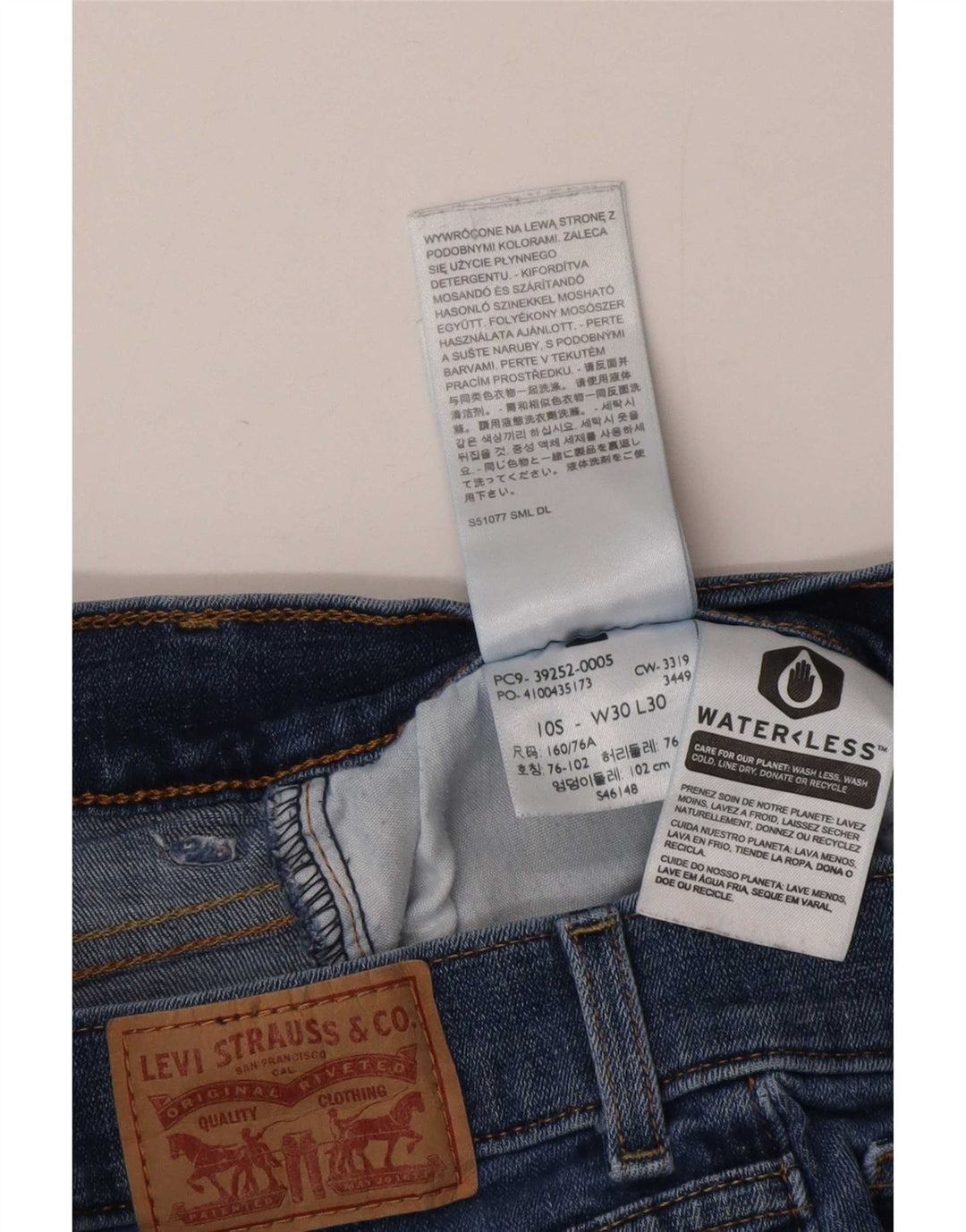 Levi's Jean bootcut classique pour femme US 10 Large W30 L30 Bleu Coton