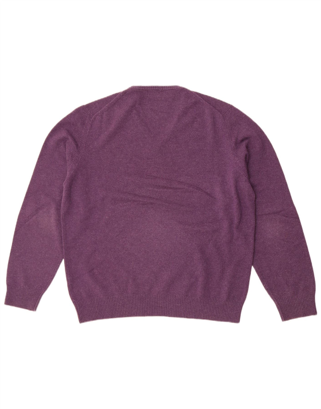 Massimo Dutti Pull col V pour homme en laine violette Taille L