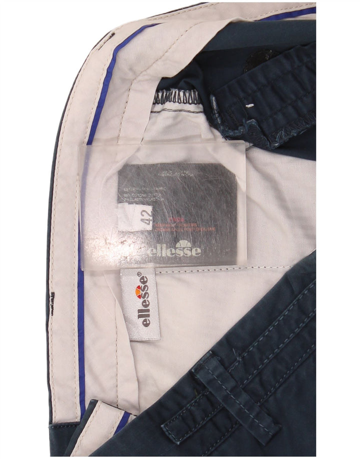 Ellesse Short Chino Femme IT 42 Medium W30 Bleu Marine Coton