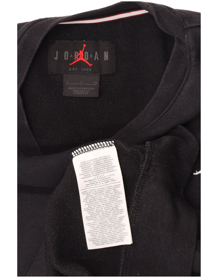 Jordan Sweat-shirt pour homme en coton noir Taille S